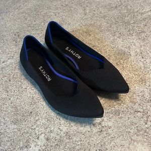 Rothy's Black and Blue Flats